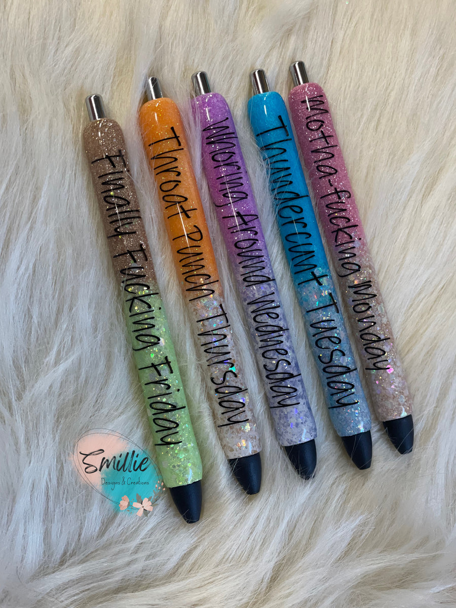 Funny Days of the Week Pen Set – Smillie Designs & Creations L.L.C.