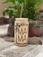 Cheetah Mama Beer Glass