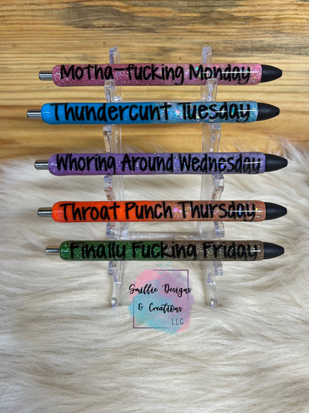 Pen Set / Days Of The Week Pen Set